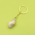 Acrylic Shell Cloud Scallop Keychain DIY Bag Charm view 1