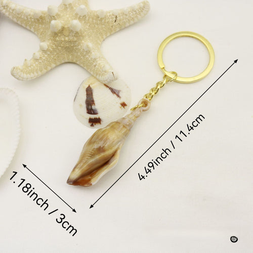 Acrylic Cloud Scallop Shell Keychain Handmade DIY Gift