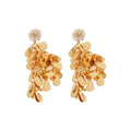 Luxury Copper Zircon Teardrop Sequin Tassel Drop Earrings With Silver Pins view 5