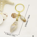 Acrylic Shell Cloud Scallop Keychain DIY Bag Charm Gift view 2