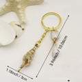 Acrylic Shell Keychain DIY Bag Charm – Gold view 2