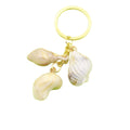 Acrylic Scallop Shell Keychain Two Tone Cloud Bag Charm (7016) view 5
