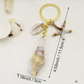 Acrylic Shell Scallop Keychain DIY Bag Charm view 2