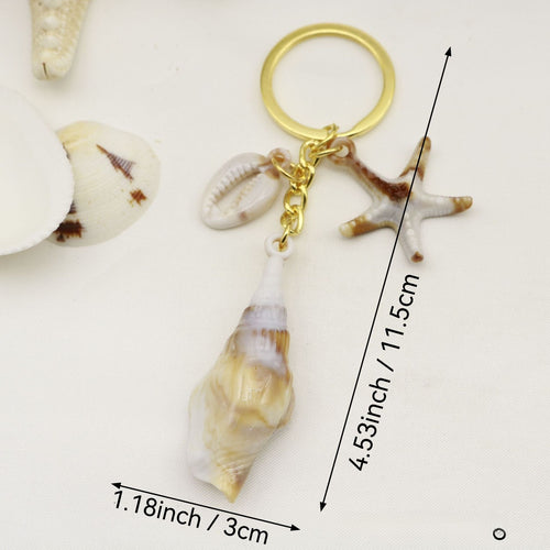 Acrylic Shell Scallop Keychain DIY Bag Charm