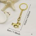 Western Horse And Horseshoe Keychain Bag Charm view 2