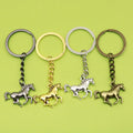 Zinc Alloy Running Horse Keychain Car Key Ring Gift view 1