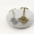 Zinc Alloy Minimal Celtic Knot Keychain Key Ring Gift view 3