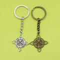Zinc Alloy Minimal Celtic Knot Keychain Key Ring Gift view 1