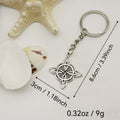 Zinc Alloy Minimal Celtic Knot Keychain Key Ring Gift view 2