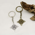 Zinc Alloy Minimal Celtic Knot Keychain Key Ring Gift view 4