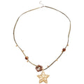 Bohemian Rhinestone Resin Flower Starfish Pendant Sweater Necklace Ethnic Style Jewelry view 5