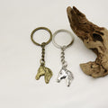 Zinc Alloy Minimalist Horse Head Keychain Bag Charm view 4