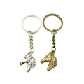 Zinc Alloy Minimalist Horse Head Keychain Bag Charm view 5