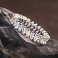 Classic Inlaid Ring For Women Simple Daily Accessory With Heart Marquise Geometric Design view 3