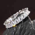 Classic Inlaid Ring For Women Simple Daily Accessory With Heart Marquise Geometric Design view 2