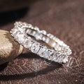 Classic Inlaid Ring For Women Simple Daily Accessory With Heart Marquise Geometric Design view 4