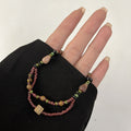 Ethnic Style Rice Bead Geometric OT Clasp Necklace And Bracelet Jewelry Set view 2