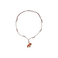 Copper Enamel Cartoon Puppy Pendant Sweater Necklace Cute Vacation Style Women's Collarbone Chain view 5