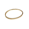 18K Gold Plated Copper Heart Arrow Clasp Bangle Light Luxury Designer Jewelry view 5