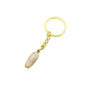 Acrylic Two Tone Shell Cloud Scallop Keychain For DIY Gift – Gold view 5