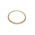 18K Gold Plated Copper Zircon Hollow Oval Clasp Bangle Light Luxury Designer Jewelry view 5