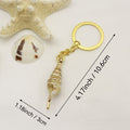 Acrylic Shell Cloud Scallop Keychain DIY Bag Charm (6461) view 2