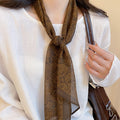 Old Money Fabric Mesh Paisley Scarf Sweater Necklace Geometric Pattern Light Luxury Choker view 1