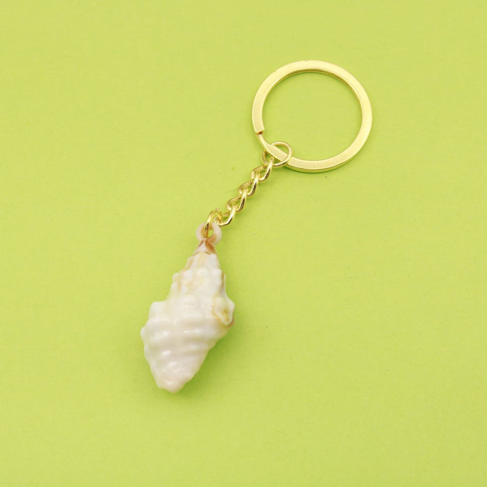 Metal Shell Keychain DIY Key Ring Bag Charm Gift