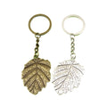 Metal Leaf Shape Keychain Nature Bag Charm Gift view 5