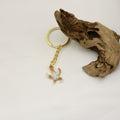 Acrylic Shell Scallop Keychain DIY Bag Charm – Gold view 4