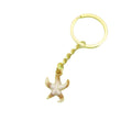 Acrylic Shell Scallop Keychain DIY Bag Charm – Gold view 5