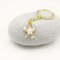 Acrylic Shell Scallop Keychain DIY Bag Charm – Gold view 3