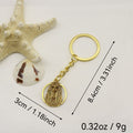 Zinc Alloy Double Sided Egyptian Pharaoh Keychain Gift Key Ring view 2