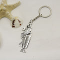 Zinc Alloy Fish Bone Keychain Creative Bag Charm Gift view 6