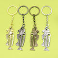 Zinc Alloy Fish Bone Keychain Creative Bag Charm Gift view 1
