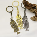 Zinc Alloy Fish Bone Keychain Creative Bag Charm Gift view 4