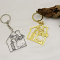 Zinc Alloy House Heart Family Keychain Gift view 4
