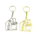 Zinc Alloy House Heart Family Keychain Gift view 5