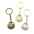 Metal Round Star Keychain Key Ring view 5