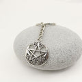 Metal Round Star Keychain Key Ring view 3