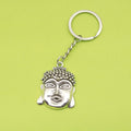 Zinc Alloy Buddha Head Pendant Keychain Bag Charm Gift view 1