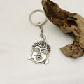 Zinc Alloy Buddha Head Pendant Keychain Bag Charm Gift view 4