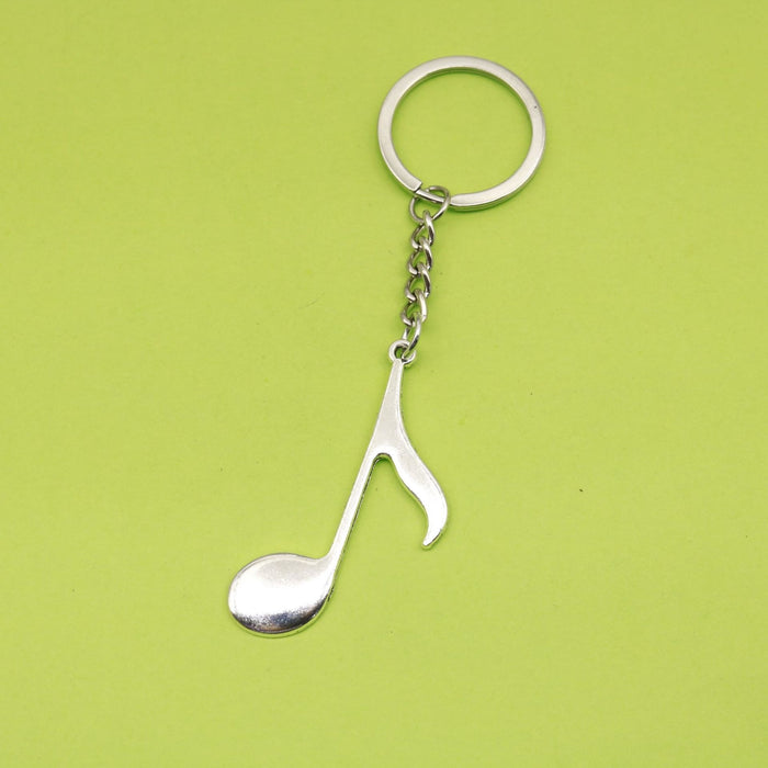 Zinc Alloy Music Note Keychain Bag Charm Gift