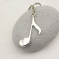Zinc Alloy Music Note Keychain Bag Charm Gift view 3