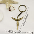 Zinc Alloy Angel Keychain Bag Charm Gift Key Ring view 2