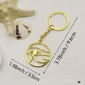 Metal Eye Of Horus Keychain Souvenir Gift Key Ring view 2