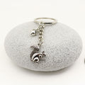 Zinc Alloy Squirrel And Pine Cone Keychain Cute Bag Charm view 3