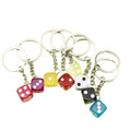 Zinc Alloy Multicolor Dice Keychain For Bag Charm Gift view 5