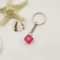 Zinc Alloy Multicolor Dice Keychain For Bag Charm Gift view 8