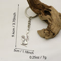 Metal Butterfly Angel Keychain Fashion Key Ring Gift view 2